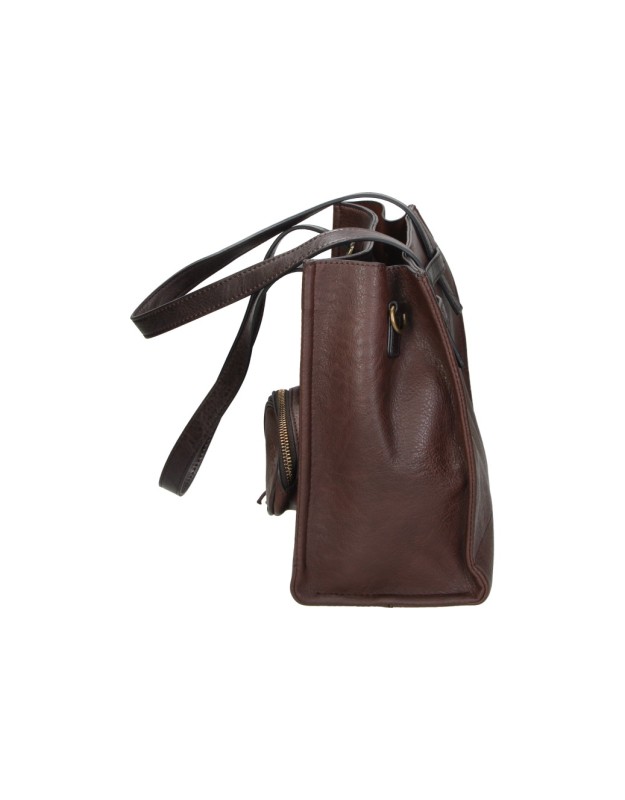 Bolso Shopper REFRESH para Mujer en Color Marrón con Monedero 183429