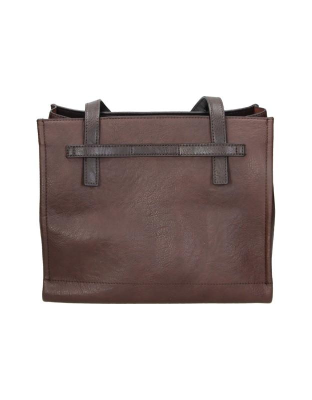 Bolso Shopper REFRESH para Mujer en Color Marrón con Monedero 183429