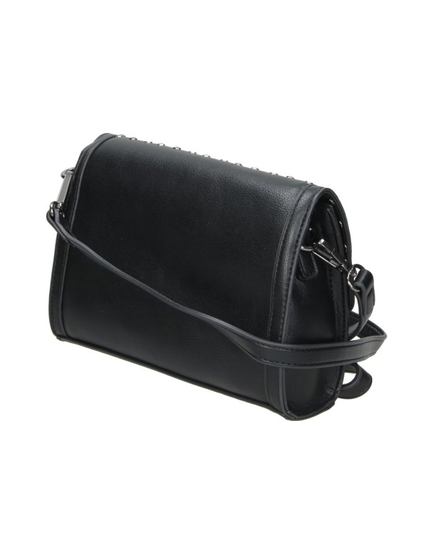 Bolso Bandolera REFRESH Vegano con Tachuelas para Mujer en Color Negro 183454