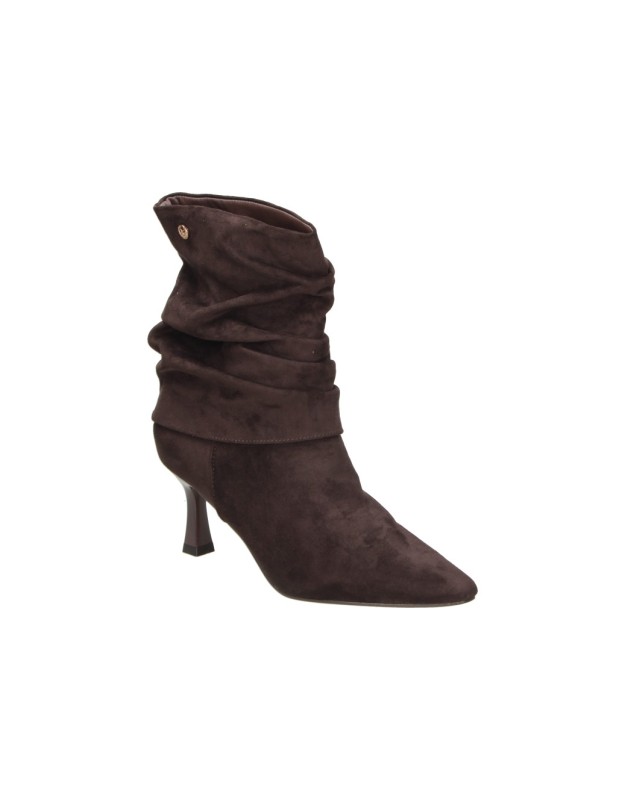 Botines XTI de Caña Fruncida para Mujer en Marrón 146393