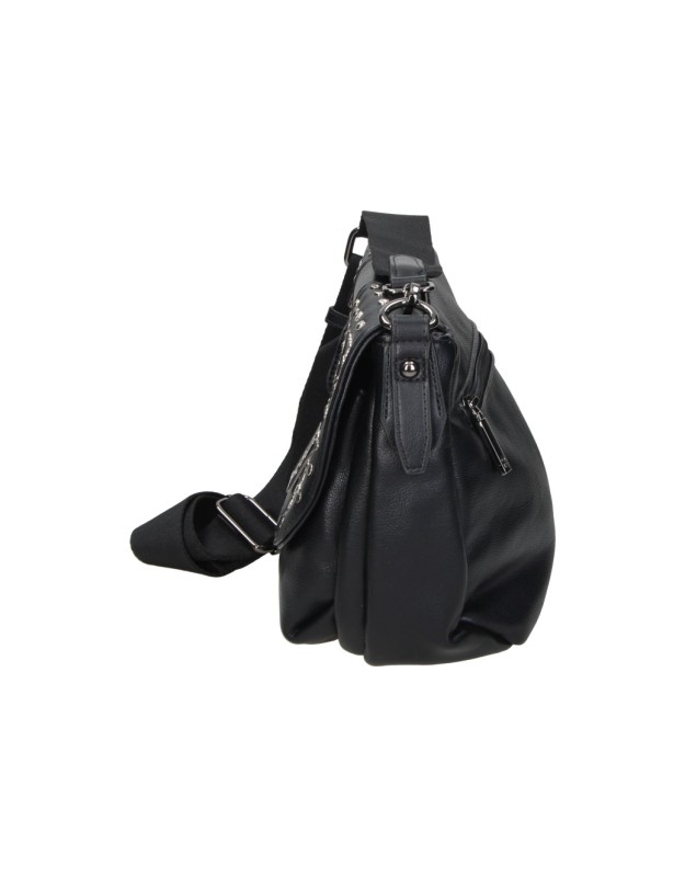Bolso Bandolera REFRESH con Tachuelas para Mujer en color Negro 183455