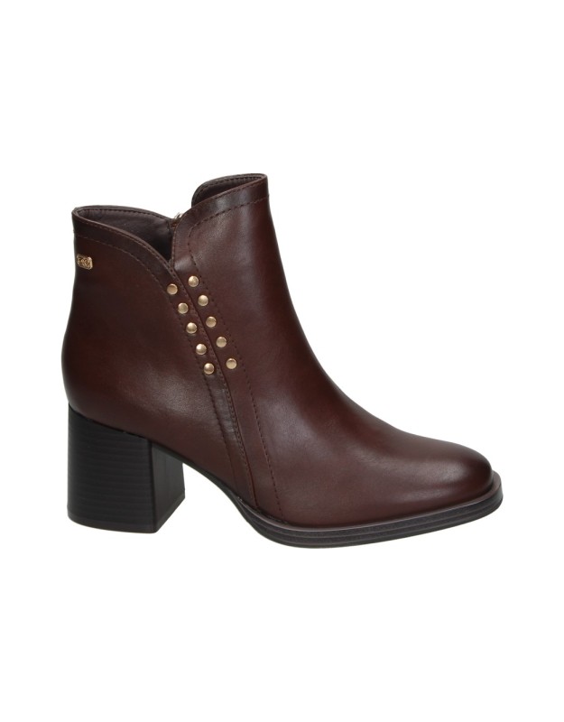 Botines con Tacón CHIKA10 Tukana 06 para Mujer Color Marrón