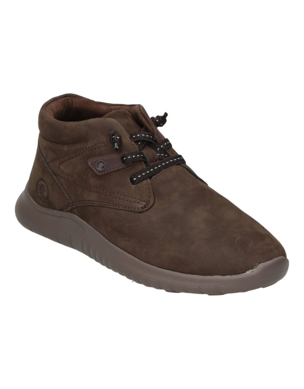 Botines CORONEL TAPIOCCA con Cordones para Hombre en Marrón Chocolate t536-48