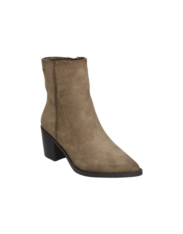 Botines con Tacón XTI para Mujer color Taupe 146509
