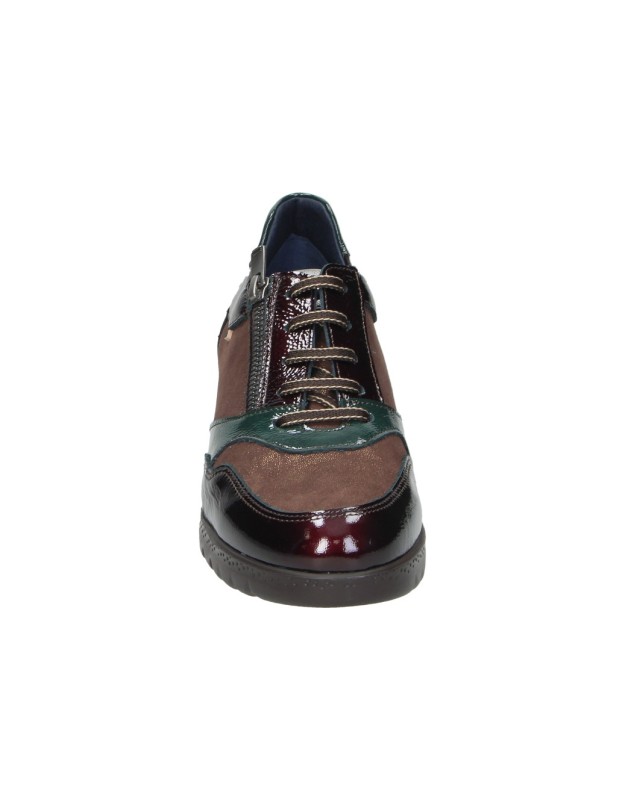 Zapatos FLUCHOS Live de Charol y Piel para Mujer en Marrón F2248