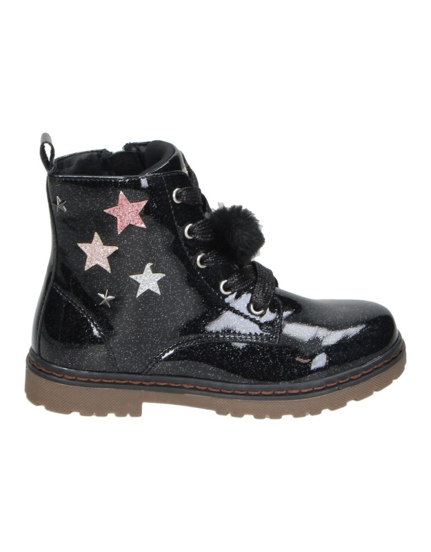 Botas XTI KIDS para Niña en Negro con Purpurina y Estrellas 154116