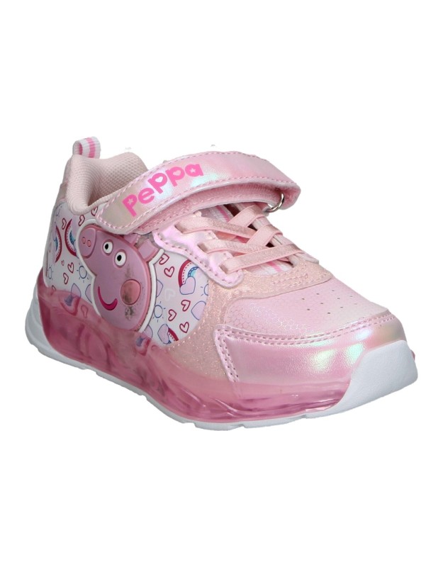 Deportivas SUGI Peppa Pig con Luces para Niña en color Rosa E4210039S