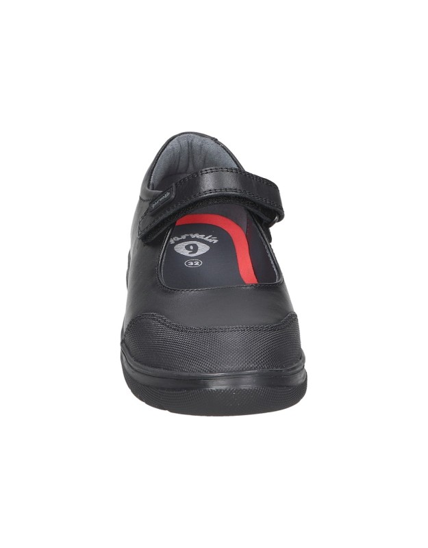 Zapatos colegiales GARVALIN 211700-a054 en negro para niña