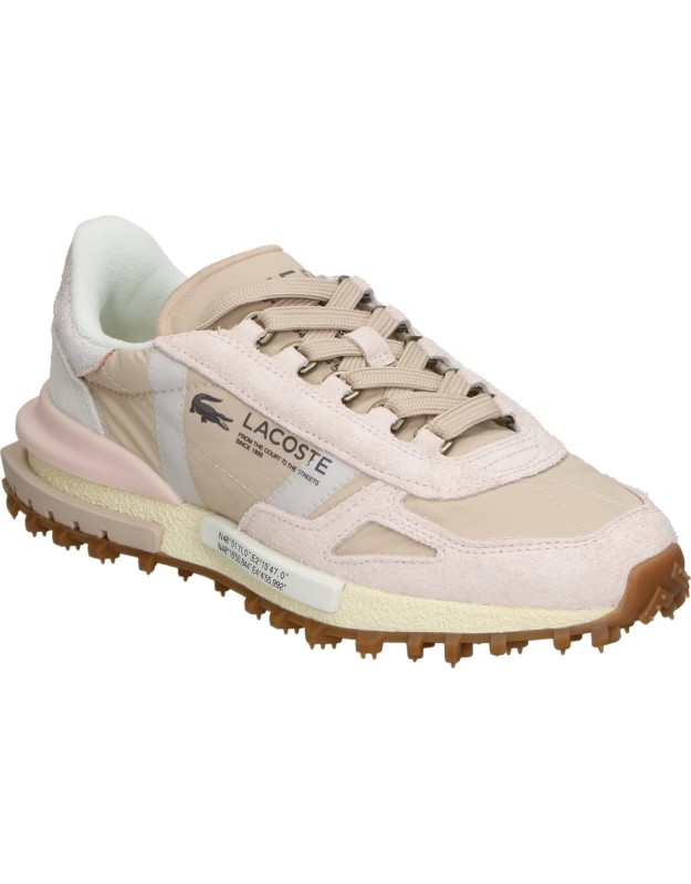 Zapatillas Lacoste Elite Active beige para mujer 52sfa0067-anq