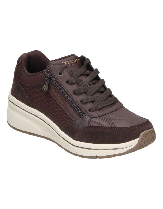 Zapato con cuña Skechers Billion Flex Luxe Up marrón 190370-choc