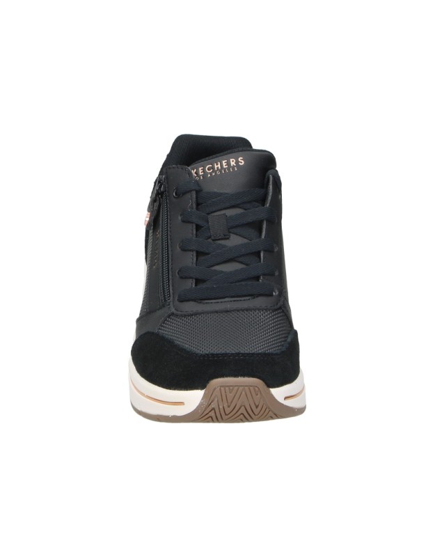 Zapato con cuña Skechers Billion Flex Luxe Up negras 190370-blk