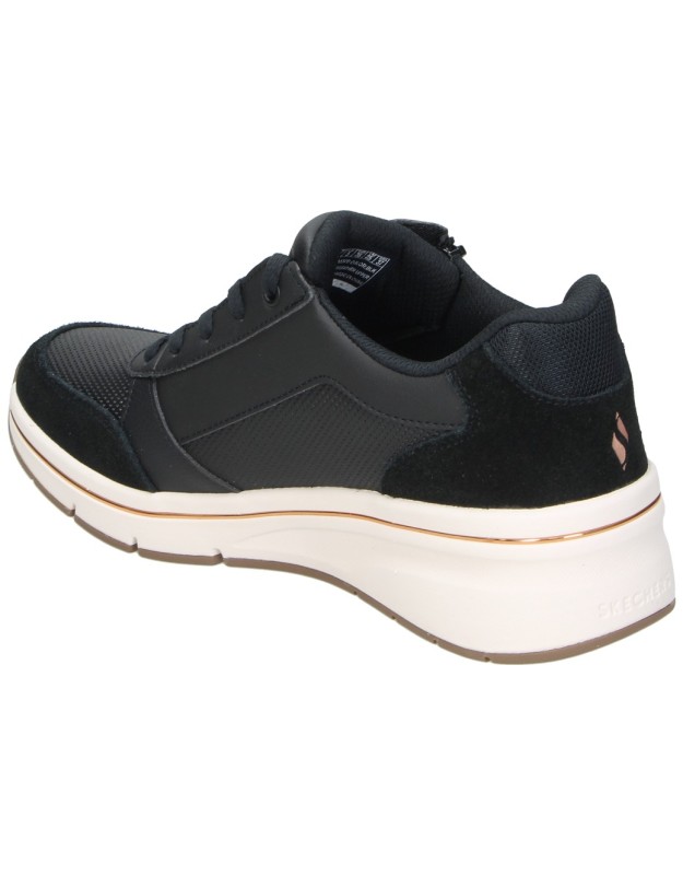 Zapato con cuña Skechers Billion Flex Luxe Up negras 190370-blk