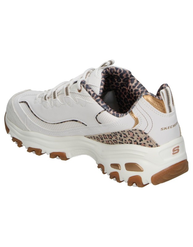 Zapatilla Skechers D'Lites Wild Charm blanca para mujer 150877-wht
