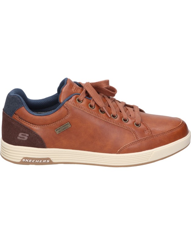Zapato casual Skechers Cavell Sparkman en color cuero 210944-lug