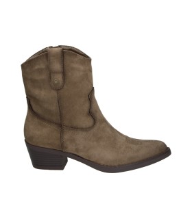 Botines de tacón REFRESH 176144 en taupe para mujer