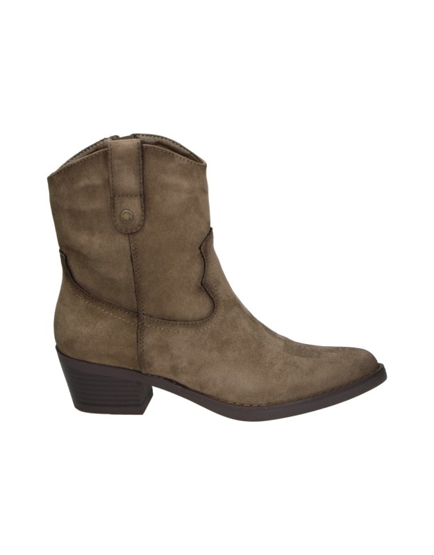 Botines de tacón REFRESH 176144 en taupe para mujer