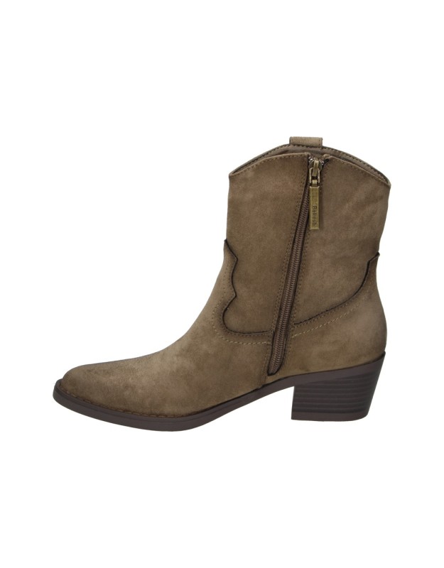 Botines de tacón REFRESH 176144 en taupe para mujer