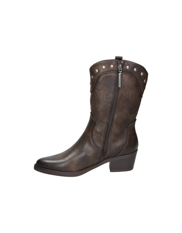 Botines camperos con tacón REFRESH 176150 en marrón para mujer