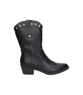 Botines camperos de tacón REFRESH 176150 negros para mujer