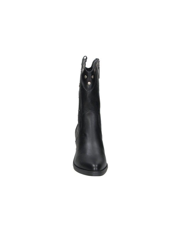 Botines camperos de tacón REFRESH 176150 negros para mujer