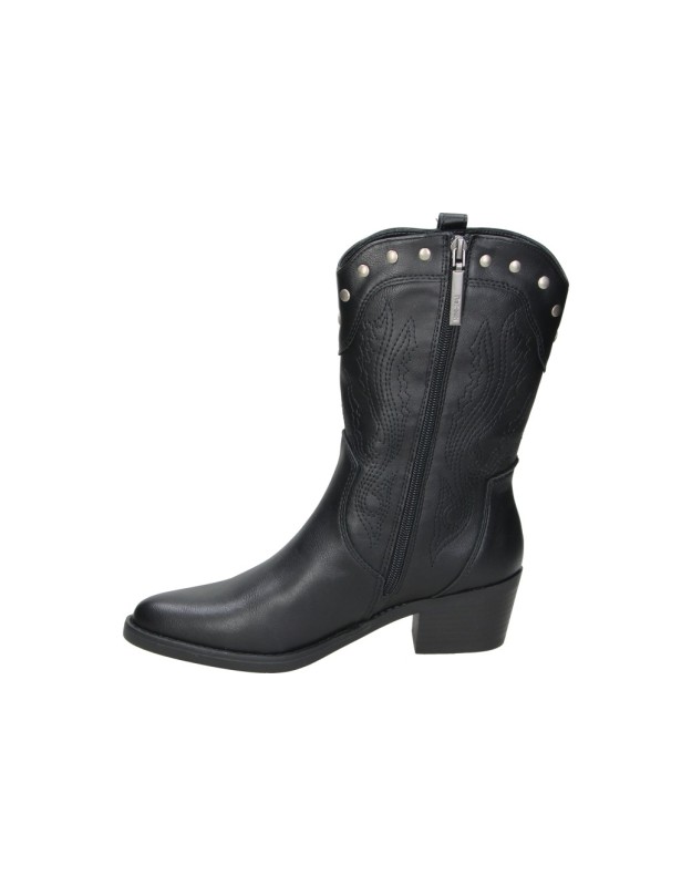 Botines camperos de tacón REFRESH 176150 negros para mujer