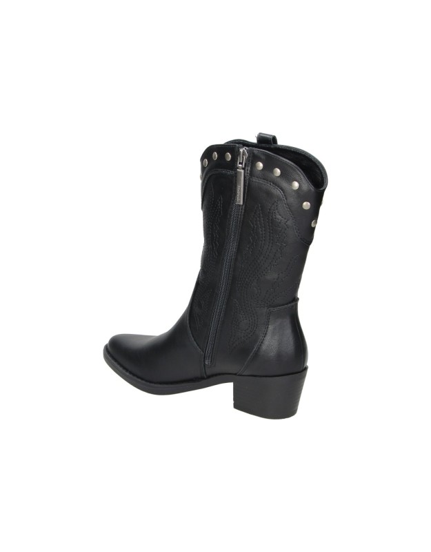 Botines camperos de tacón REFRESH 176150 negros para mujer