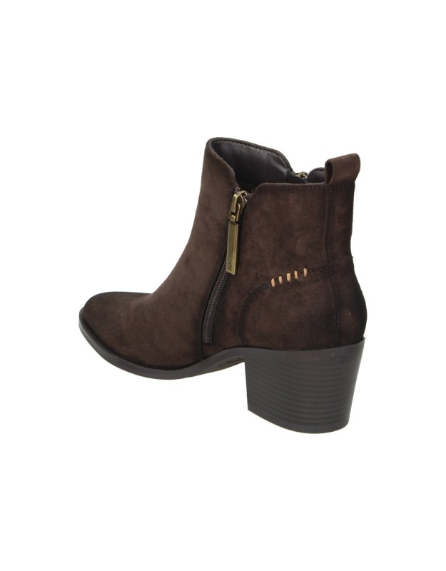 Botines de tacón REFRESH 176156 en marrón para mujer