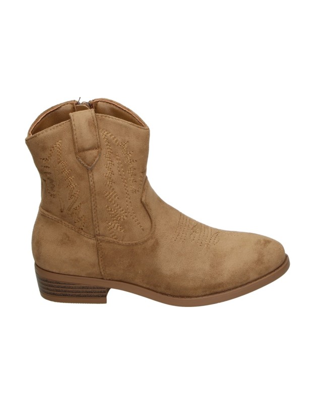 Botines cowboy JUPIFLY 1001 en taupe para niña