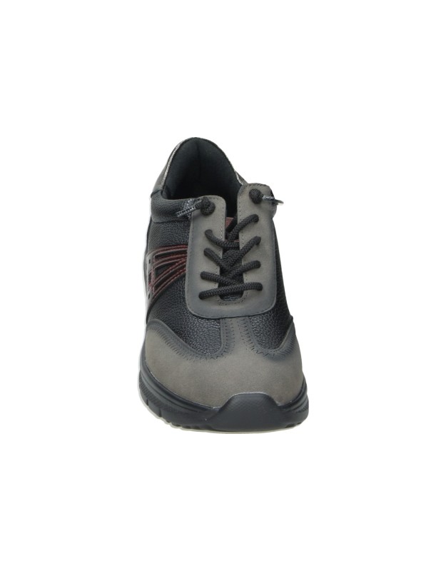 Zapato con cuña AMARPIES AMD31084 en negro para mujer