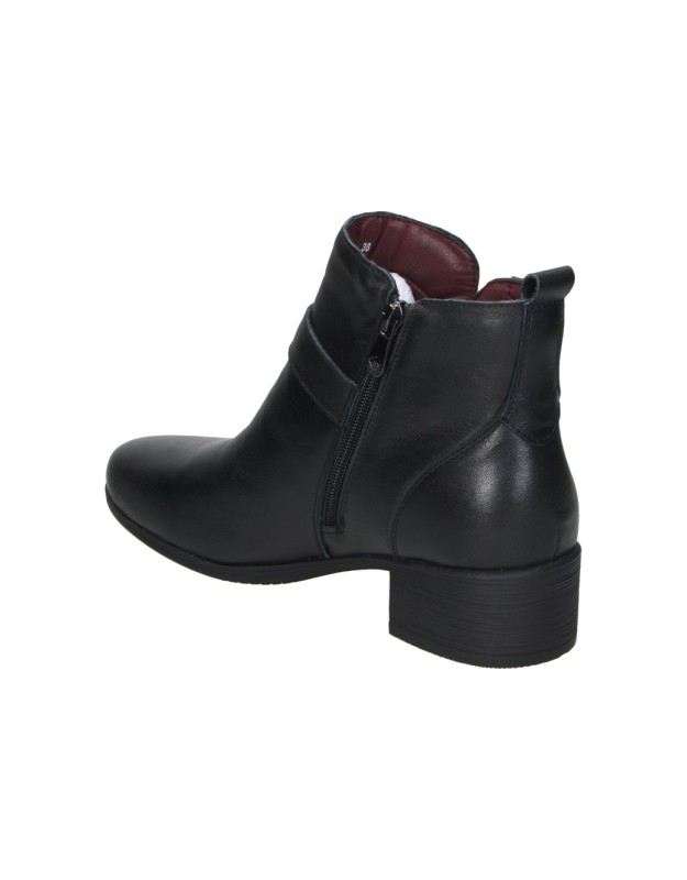 Botines de tacón THE HAPPY MONK Sacra negros de mujer SACRA-001