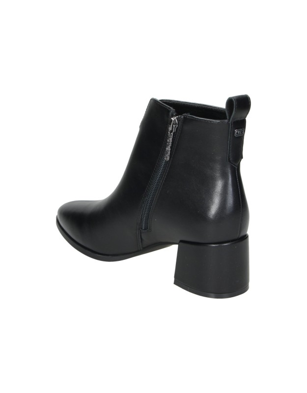 Botines de tacón CHK10 Espino 02 en negro para mujer