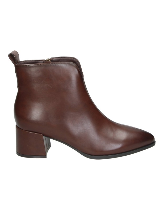 Botines de tacón CHK10 Espino 02 en marrón para mujer