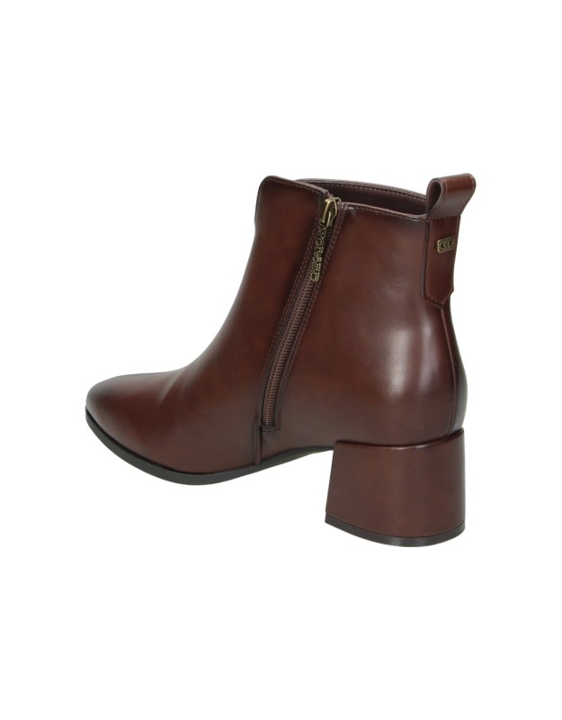 Botines de tacón CHK10 Espino 02 en marrón para mujer