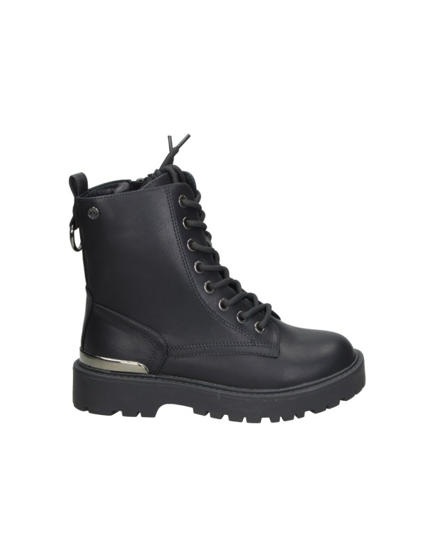 Botas militares veganas XTI KIDS 150583 negras para niña