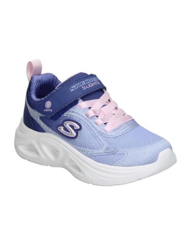 Deportiva Skechers S-Lights: Sola Glow 2.0 Dazzle Steps morada 303729lc-nvpk