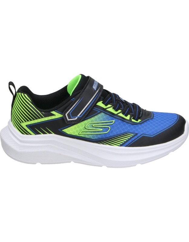 Zapatilla Skechers Slip-ins: Microspec Velocity Grid-Shift azul y verde 404127l-bblm