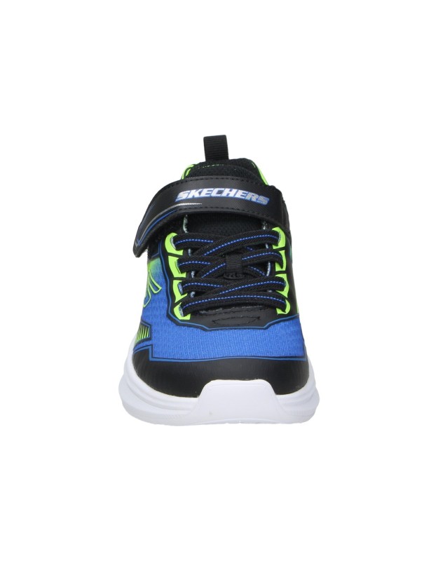 Zapatilla Skechers Slip-ins: Microspec Velocity Grid-Shift azul y verde 404127l-bblm