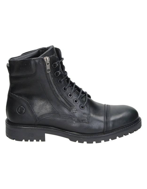 Botas de piel C. TAPIOCA c2401-11 en negro para hombre
