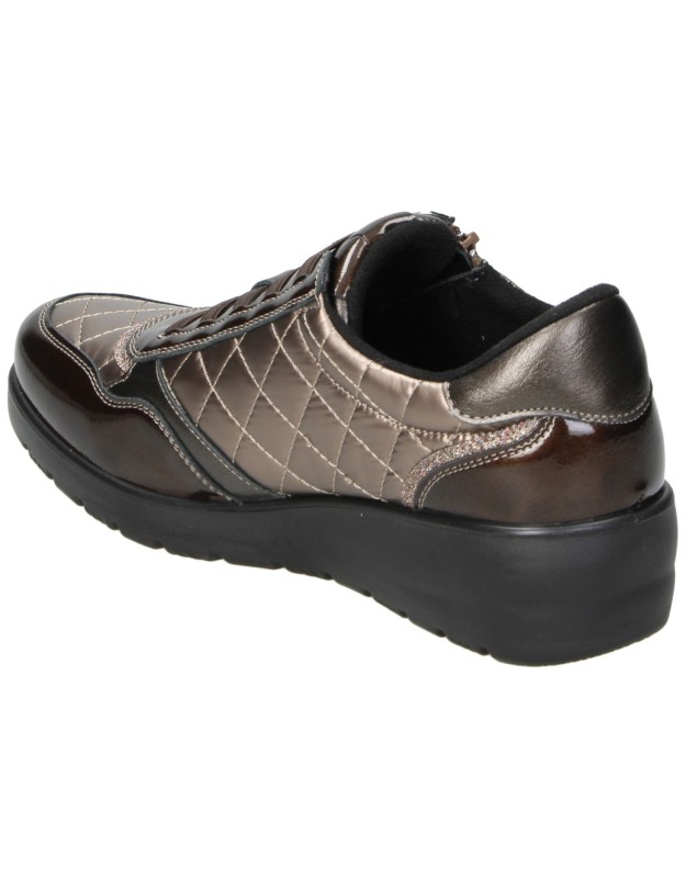 Zapato de cuña DOCTOR CUTILLAS 45415 en marrón para señora