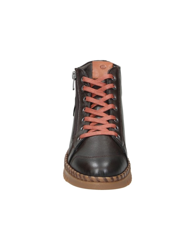 Botines de piel ERASE WONDY Atenea 060-105 en marrón para mujer