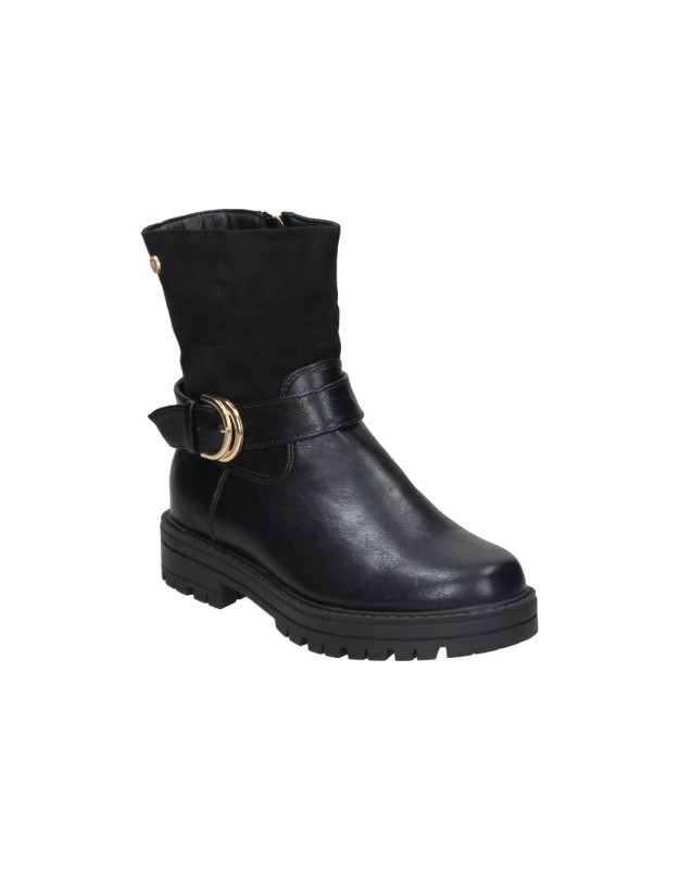 Botas Altas XTI KIDS para Niña en Color Marrón con Detalle de Hebilla 154124