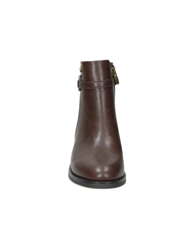 Botines Planos AMARPIES para Mujer en Marrón AHI31185