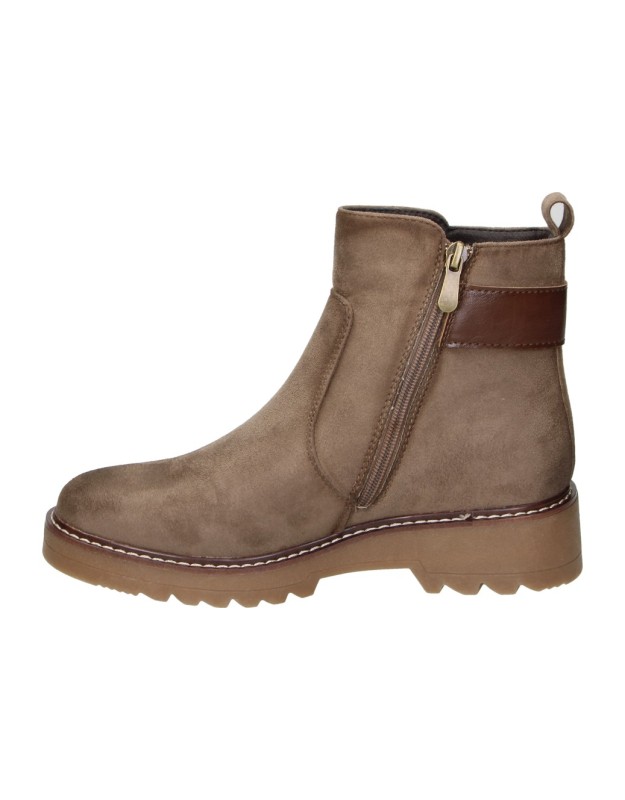 Botines AMARPIES AJC31163 en marrón taupe para mujer