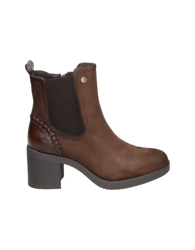 Botines de tacón AMARPIES AJC31180 marrones para mujer