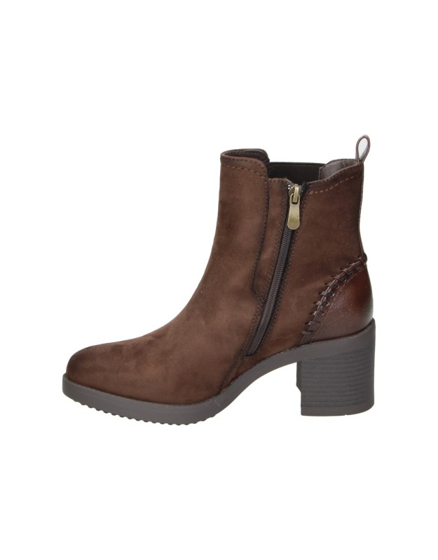 Botines de tacón AMARPIES AJC31180 marrones para mujer
