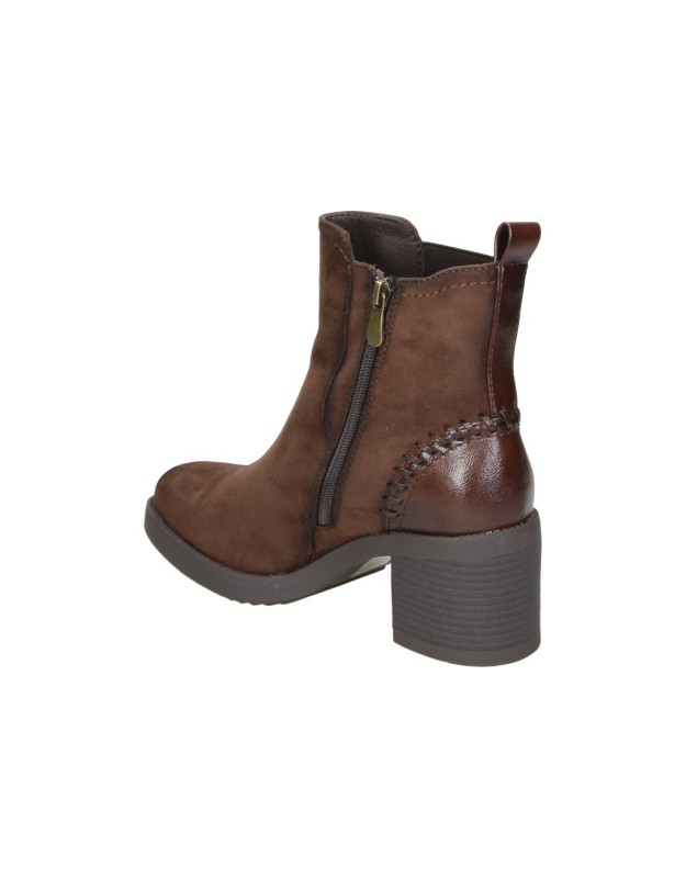 Botines de tacón AMARPIES AJC31180 marrones para mujer