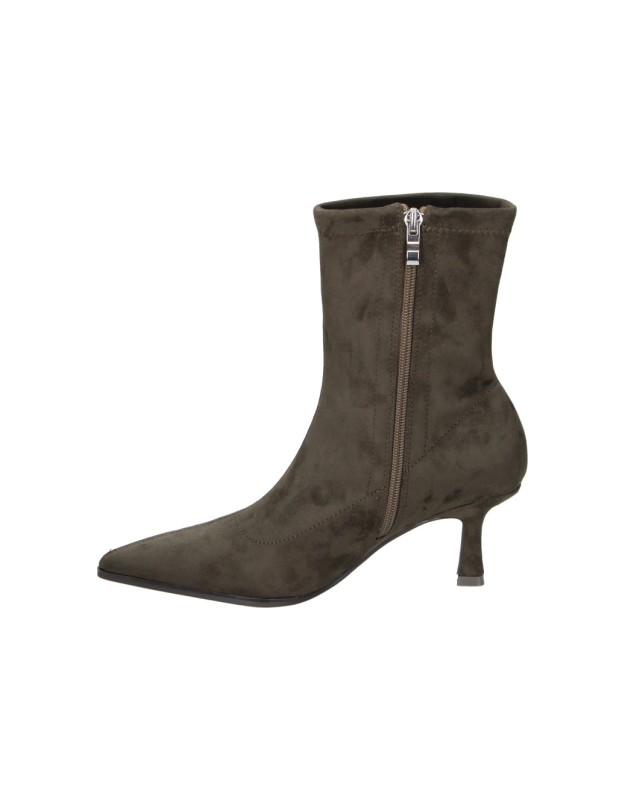 Botines de tacón fino D'ANGELA DDN31886 marrones para mujer
