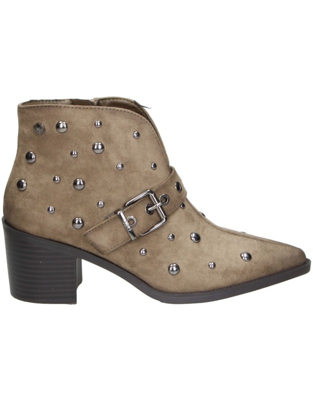 Botines de Tacón XTI para Mujer en Taupe con Tachuelas 146516