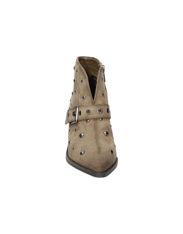 Botines de Tacón XTI para Mujer en Taupe con Tachuelas 146516