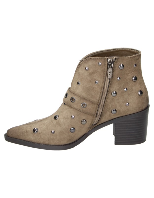 Botines de Tacón XTI para Mujer en Taupe con Tachuelas 146516